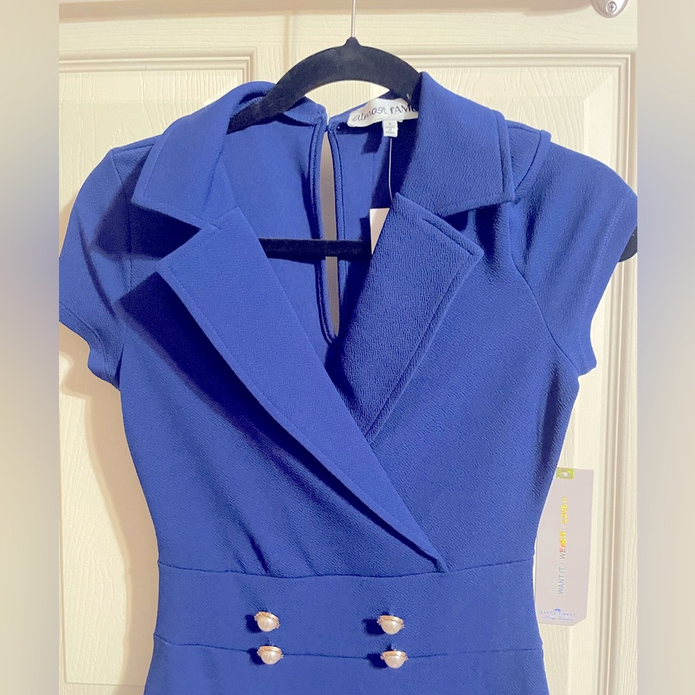 Women’s blue dress, size S, NWT